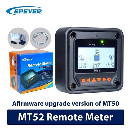 Controlador Remoto Epever Mt52 Para Reguladores De Carga Con Puerto Rs-485