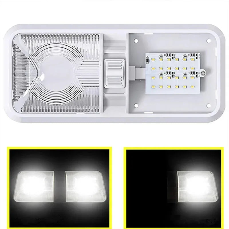 Lampara Techo Led Rv Autocaravana Luz Interior 12v 24v