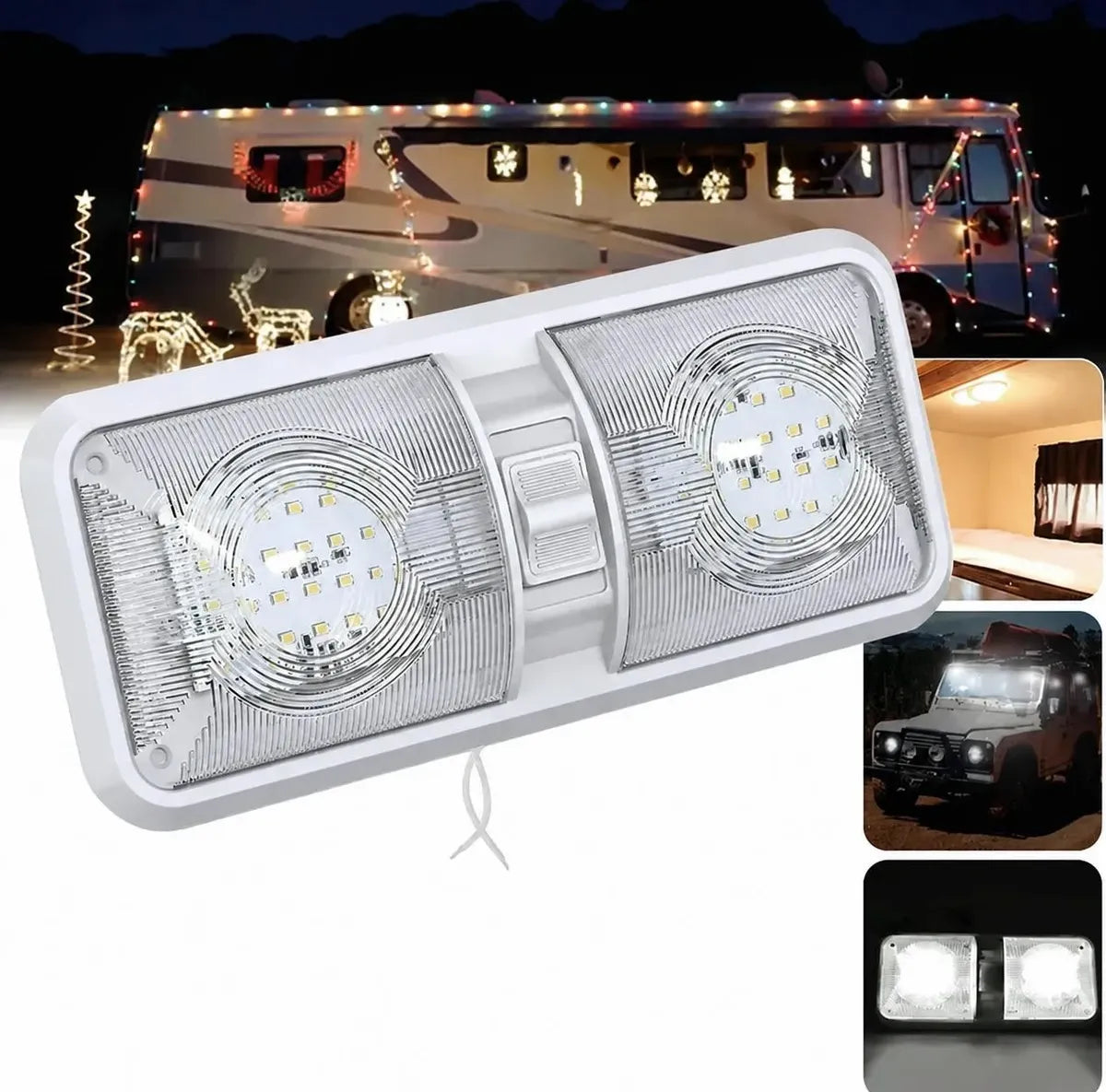 Lampara Techo Led Rv Autocaravana Luz Interior 12v 24v