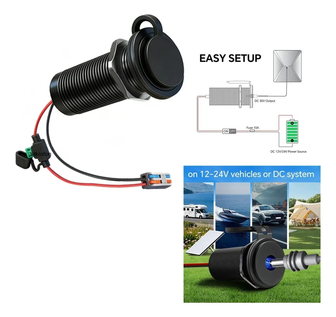 Adaptador Corriente Dc Impermeable Starlink Mini 12v